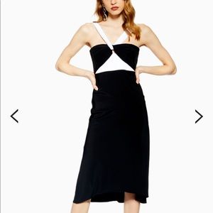 Topshop twist halter neck midi dress NWT size 6